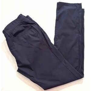 Kenneth Cole New York Men Pants‎ Navy Blue Size 32x32 Slim Fit Nylon Blend EUC!!